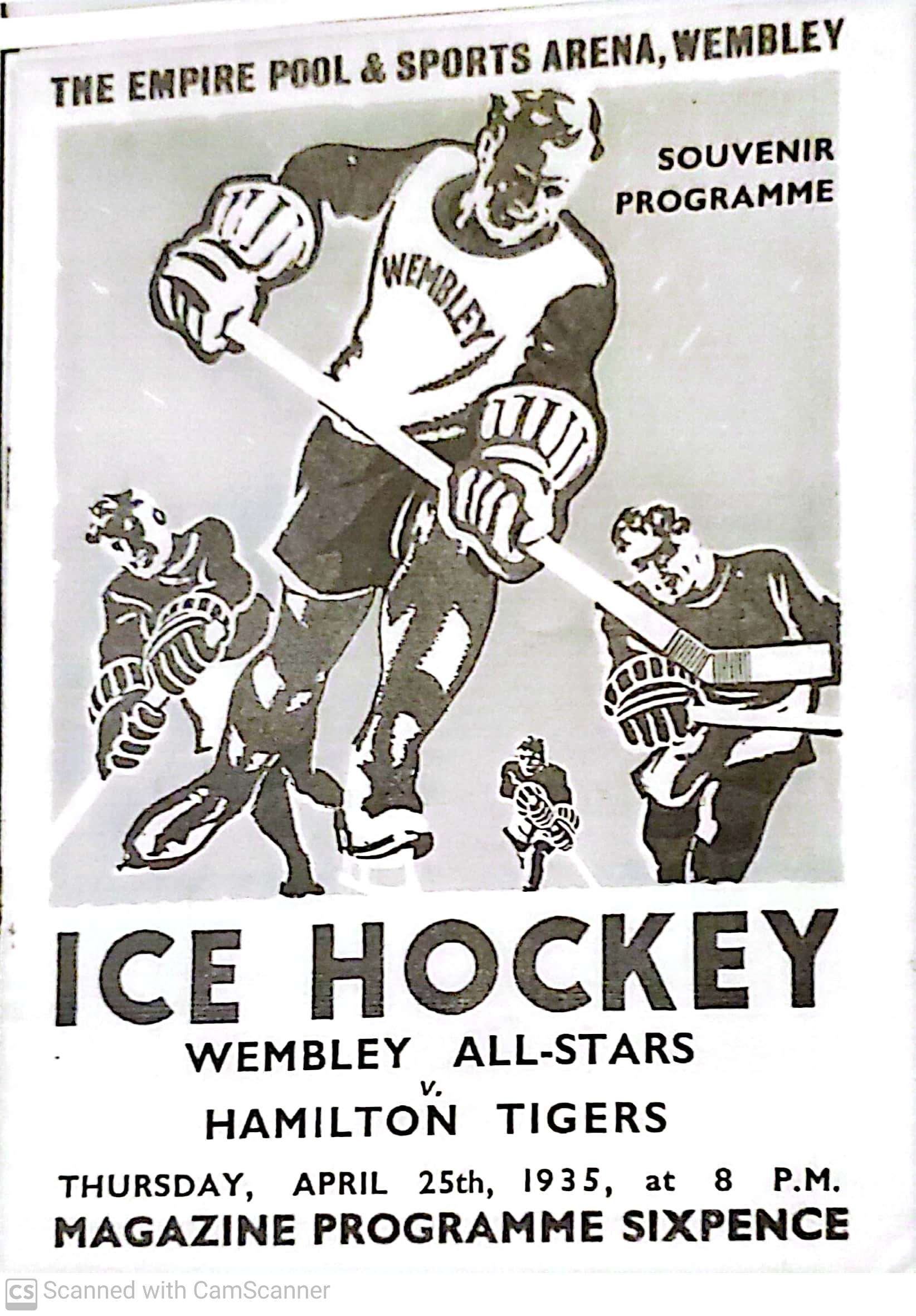 1935 Wembley Program