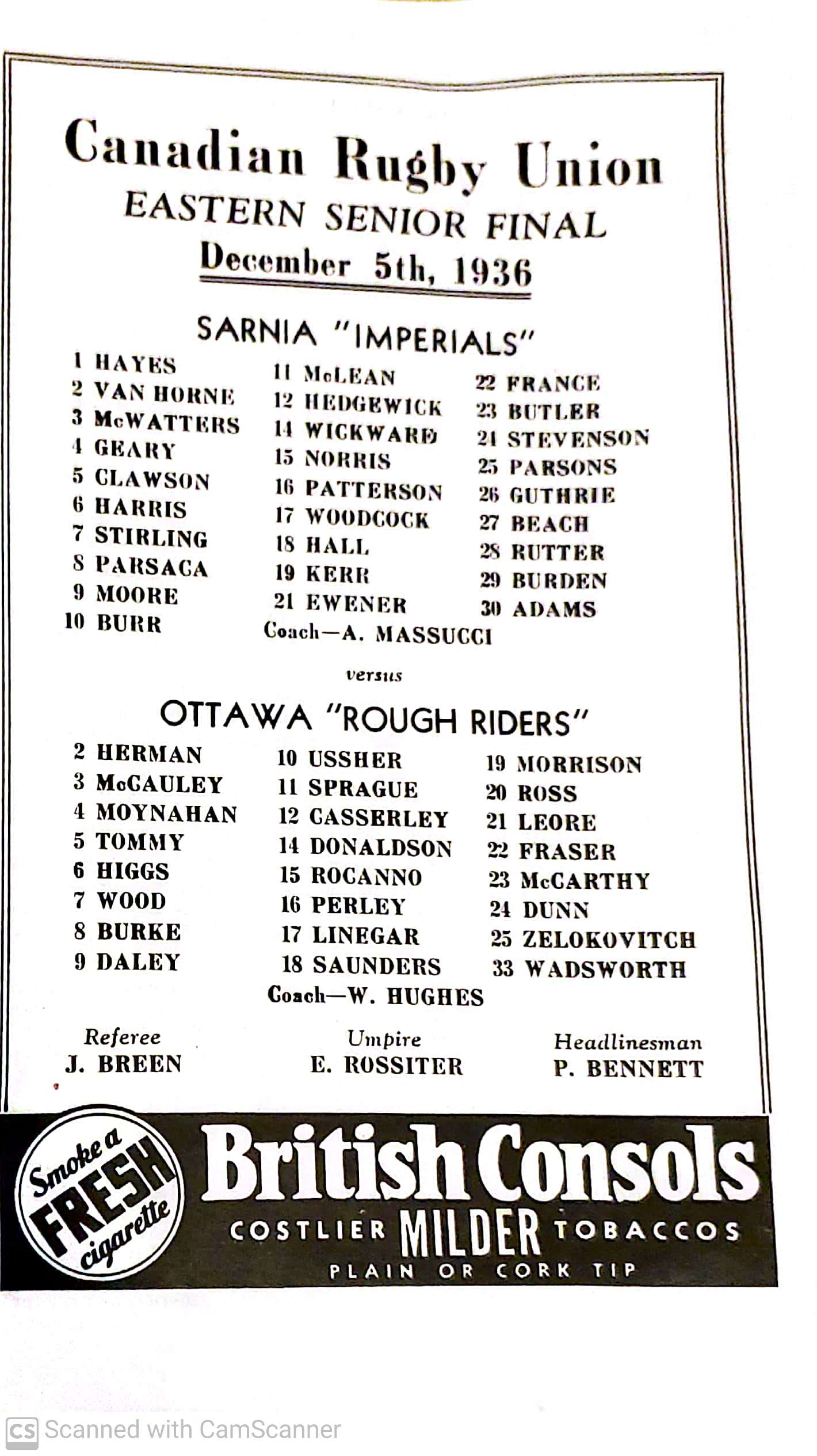 Riders lineup